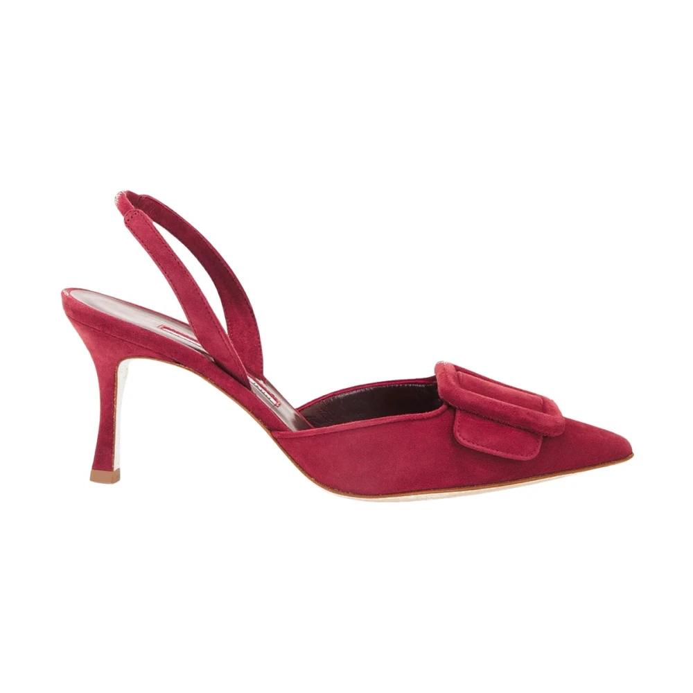 Manolo Blahnik Women's Pink Pumps, 5 Uk, Maysli 70 Suede Pumps