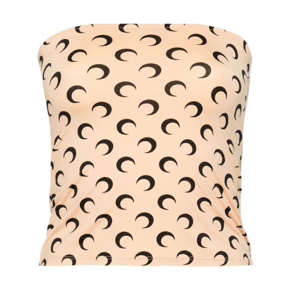Marine Serre Beige Top met Stijl Beige Dames