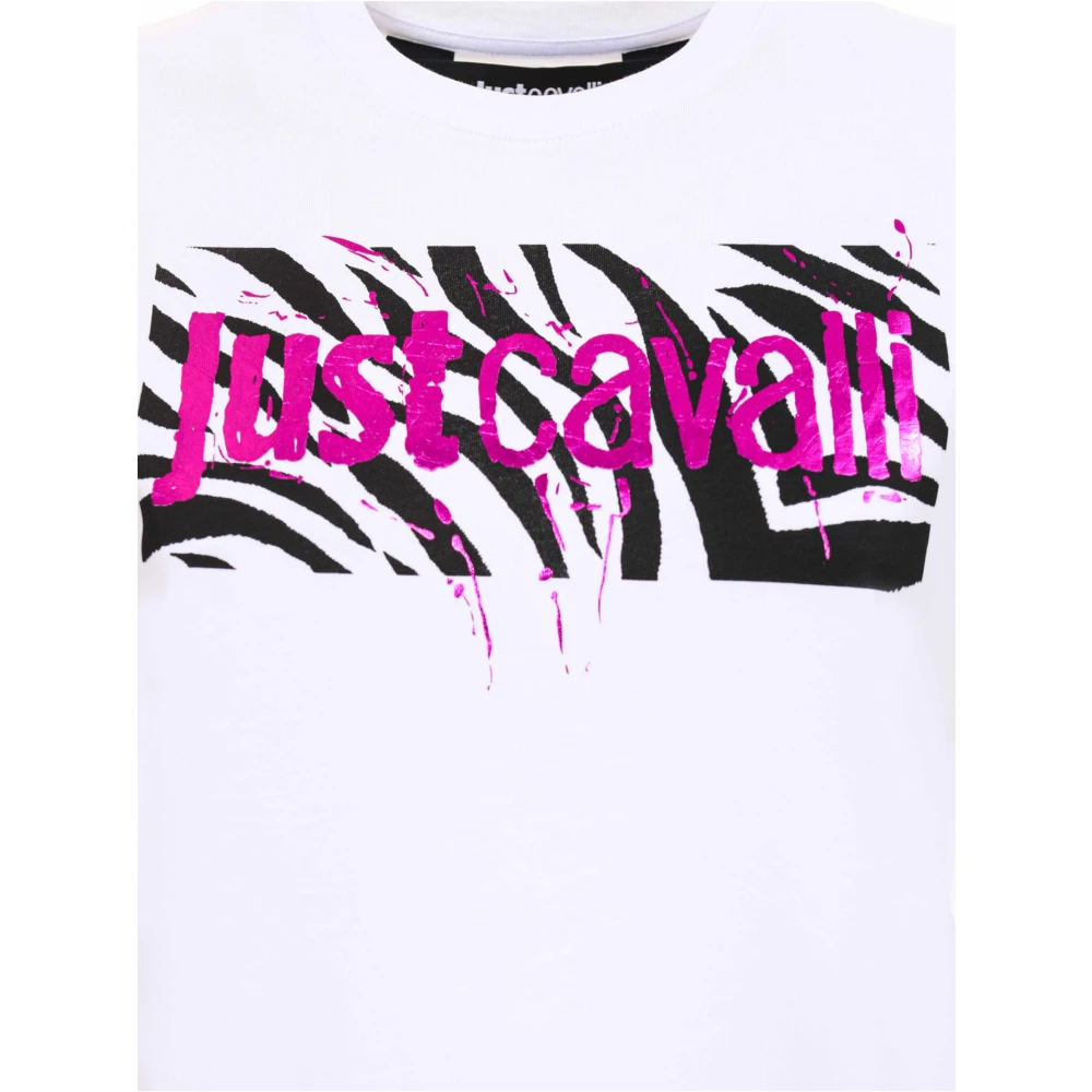 Roberto Cavalli Stijlvolle T-shirts en Polos White Dames