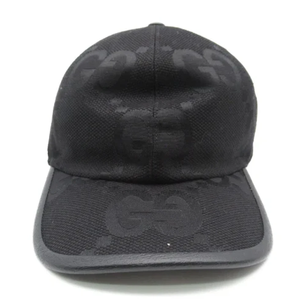 Gucci Vintage Pre-owned Canvas hats Black Dames