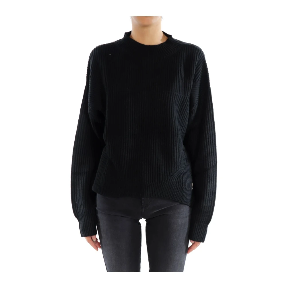 Patrizia Pepe Damen Schwarz Strickwaren, K, Xsgröße: