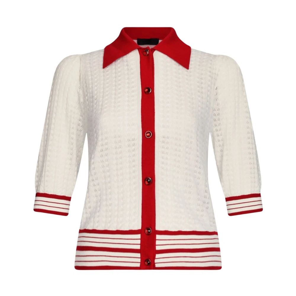 Liu Jo Zwarte Trui met Streepdetail White Dames
