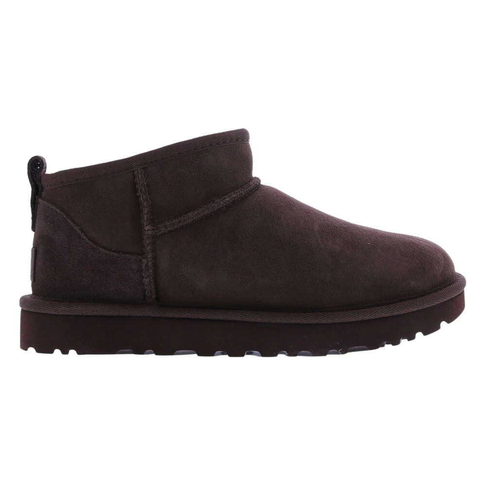 Ugg Brown Classic Ultra Mini Boots Burnt Cedar - Female - Winter Boots - 4 Uk - Shoes