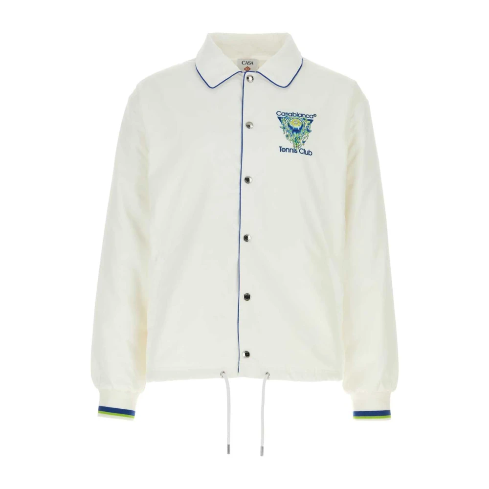 Casablanca Men's White Tenclic Jacket - Bomber Jackets - M - Jackets