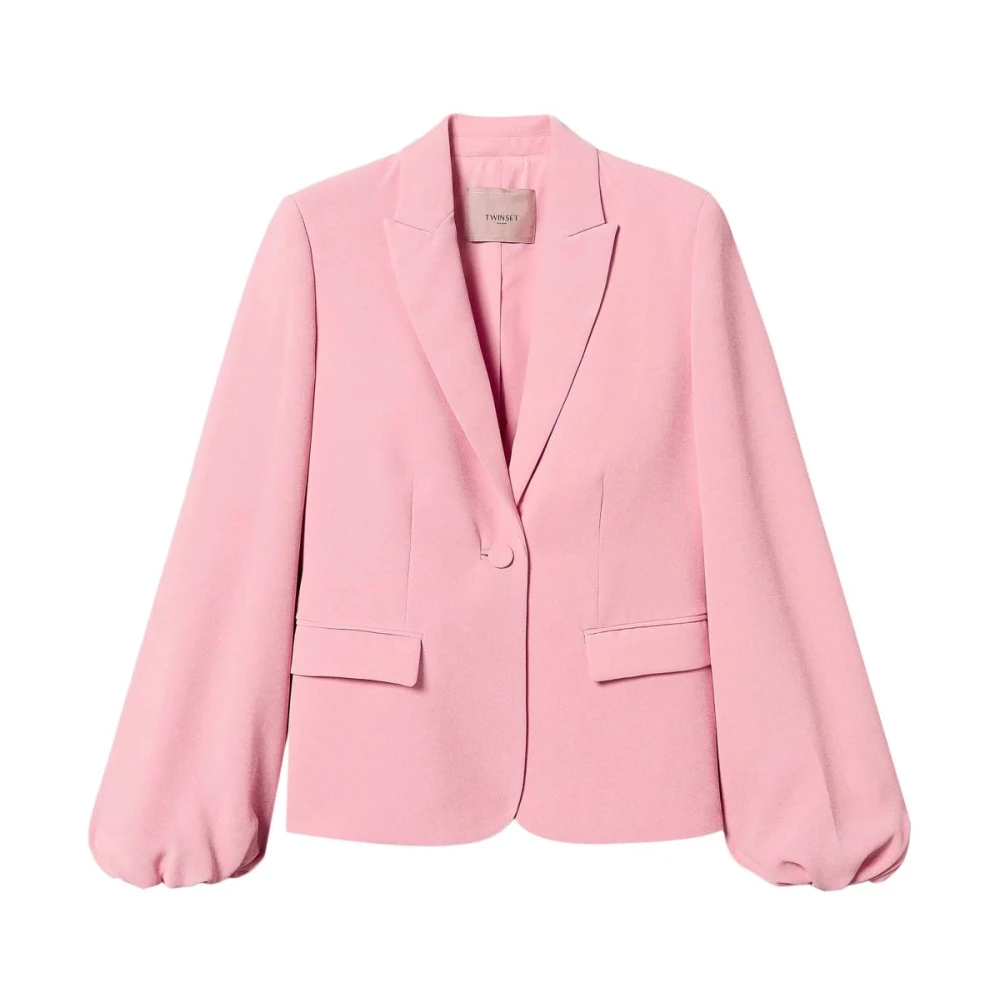 Twinset Roze Jas met Voorknoopsluiting Pink Dames