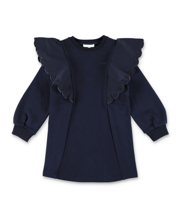 robe-en-molleton-bleu-avec-details-a-volants