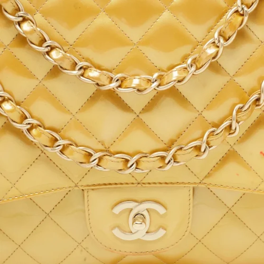 Chanel Vintage Pre-owned Leather chanel-bags Yellow Dames