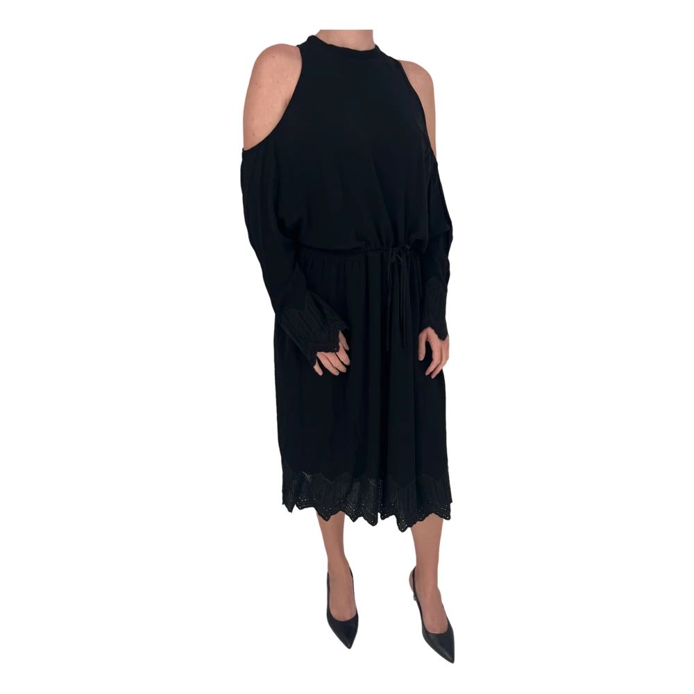 IRO Zwarte Kant Gelegenheidsjurk Black Dames