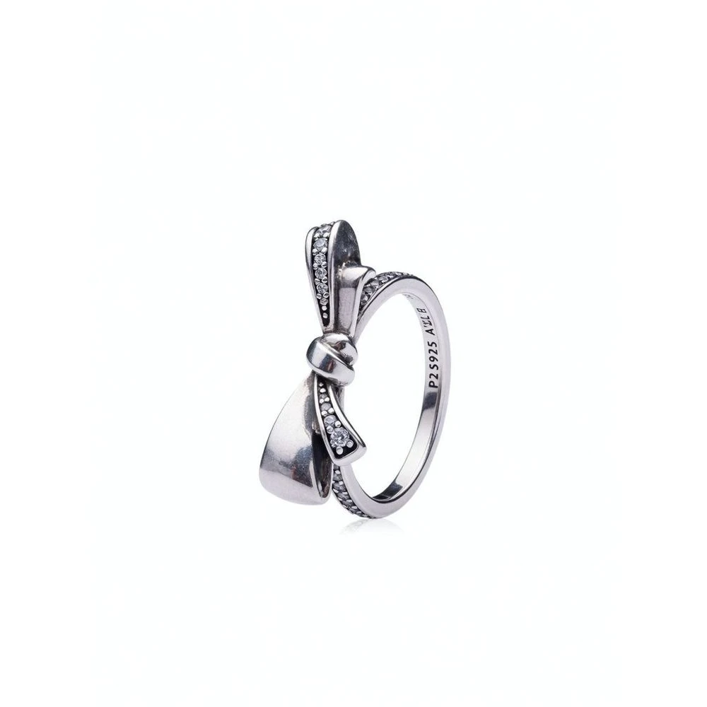 Pandora Gray Rings, Female, 52 Mm, Brilliant Bow Ring