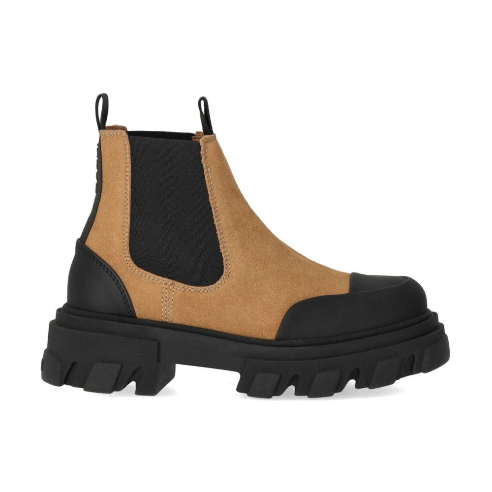 Ganni Women's Beige Low Chelsea Boot