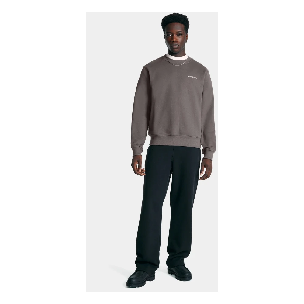 Daily Paper Comfortabele Katoenen Trui met Logo Gray Heren
