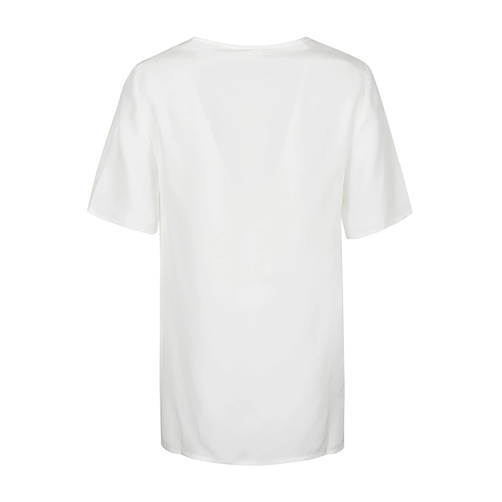P.a.r.o.s.h. Mouwloze Crew Neck Top Room Beige Dames