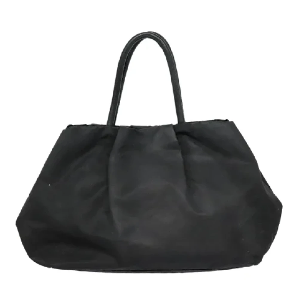 Prada Vintage Pre-owned Nylon handbags Black Dames
