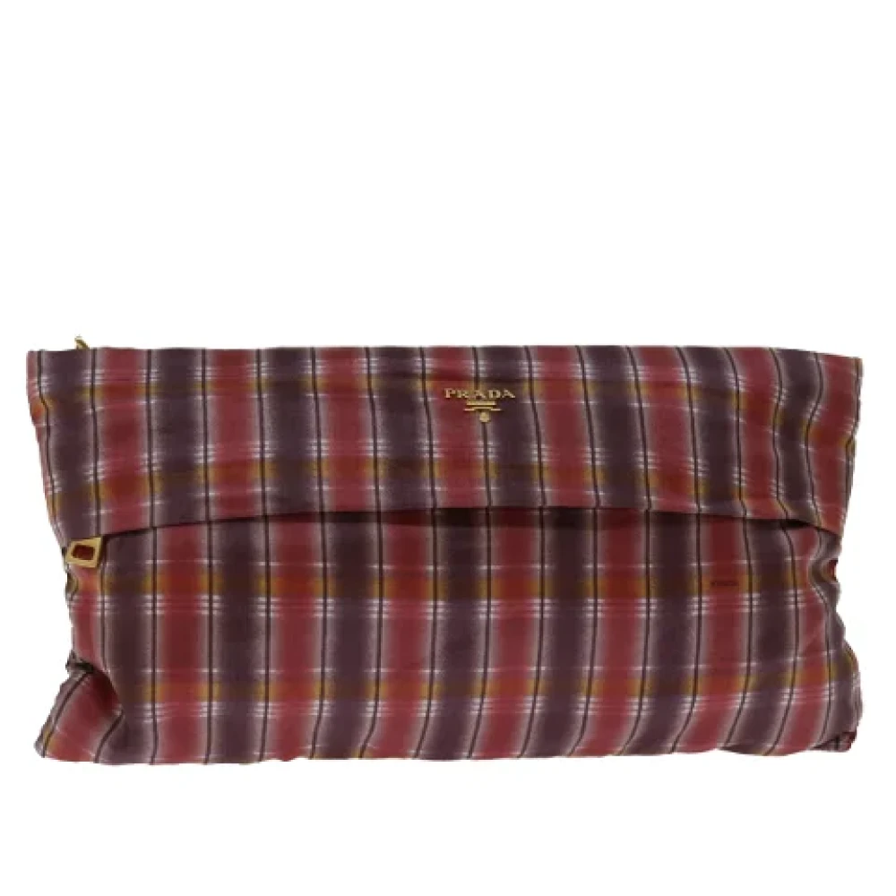 Prada Vintage Pre-owned Fabric clutches Multicolor Dames