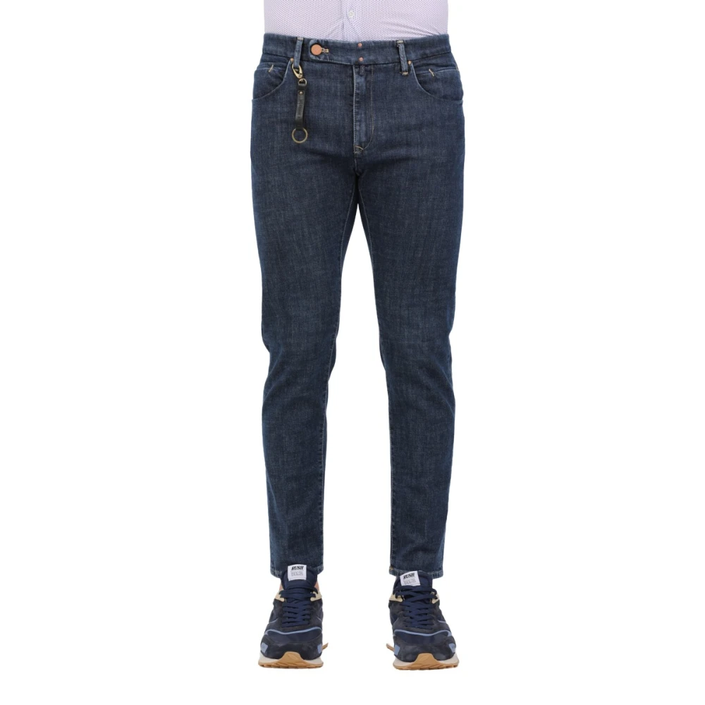 Incotex Skräddarsydda Denim Jeans Blue, Herr