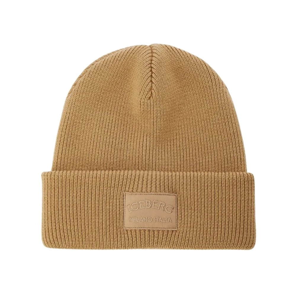 Iceberg Muts van extrafijne merinowol Beige Heren