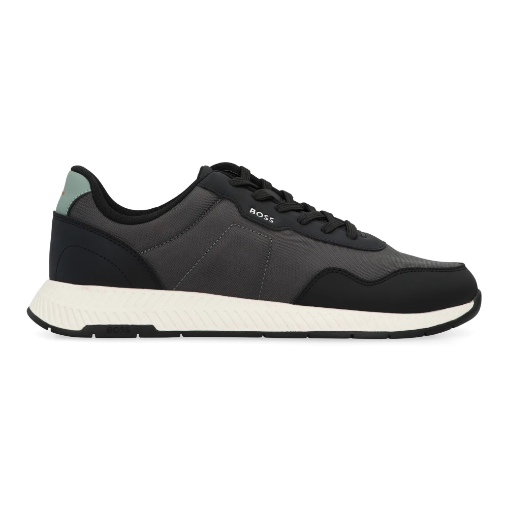 Hugo Men's Black Sneakers, 7 Uk, Titanium Low-Top Trainers