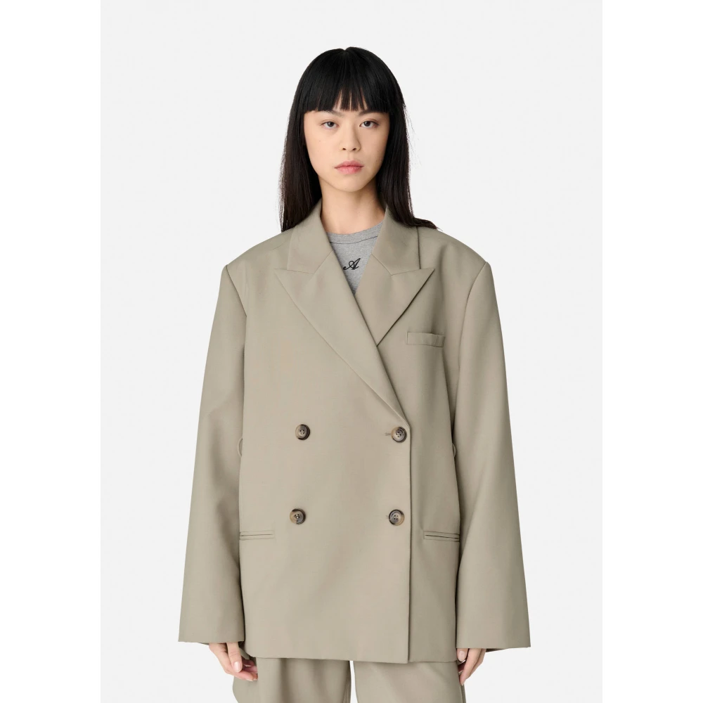 Axel Arigato Kaia Tailored Blazer Beige Dames