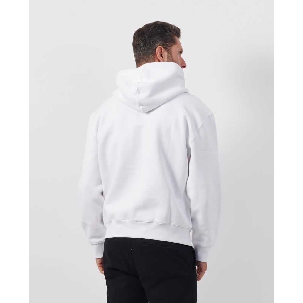 Guess Witte Hoodie met Rits White Heren