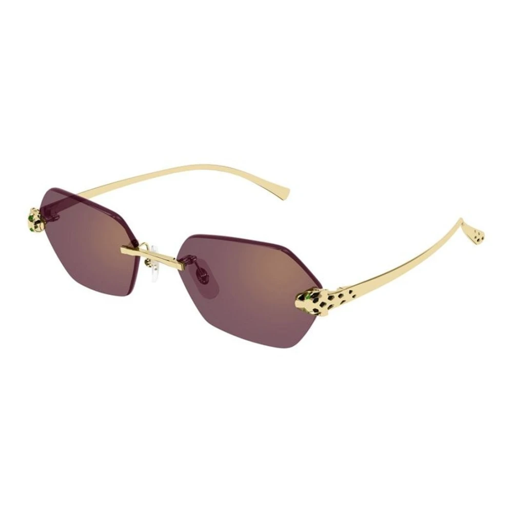 Cartier Women's Yellow Sunglasses, 56 Mm, Panthère Massai Sunglasses