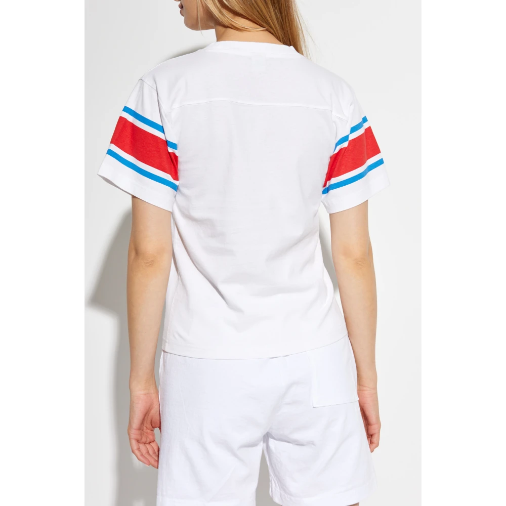 Sporty & Rich Katoenen T-shirt White Unisex