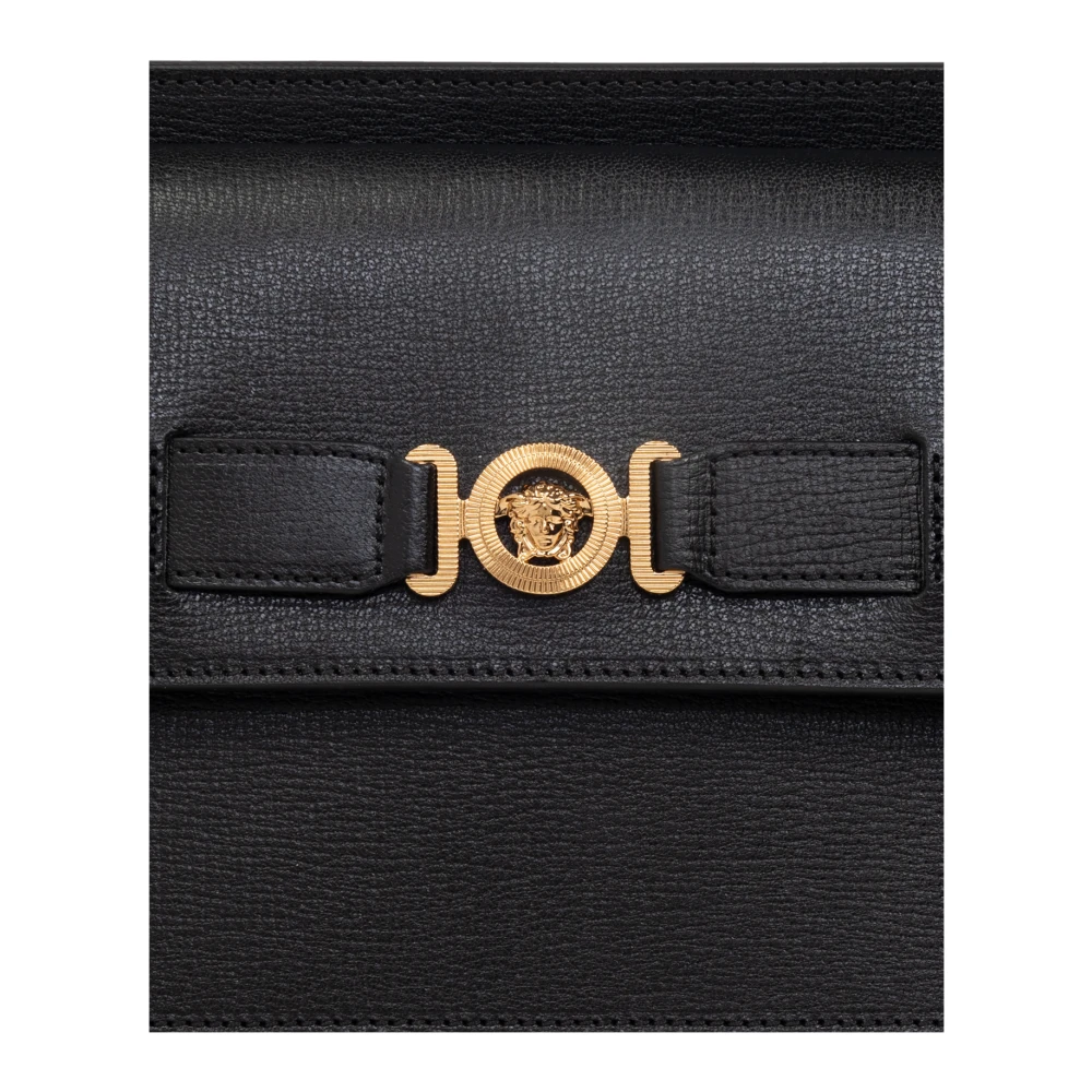 Versace Leren handtas Black Heren