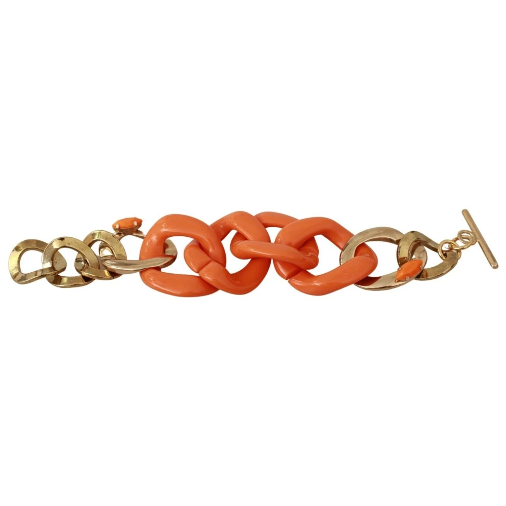 Ermanno Scervino Women's Multicolor Bracelets, One Size, Orange Statement Bracelet