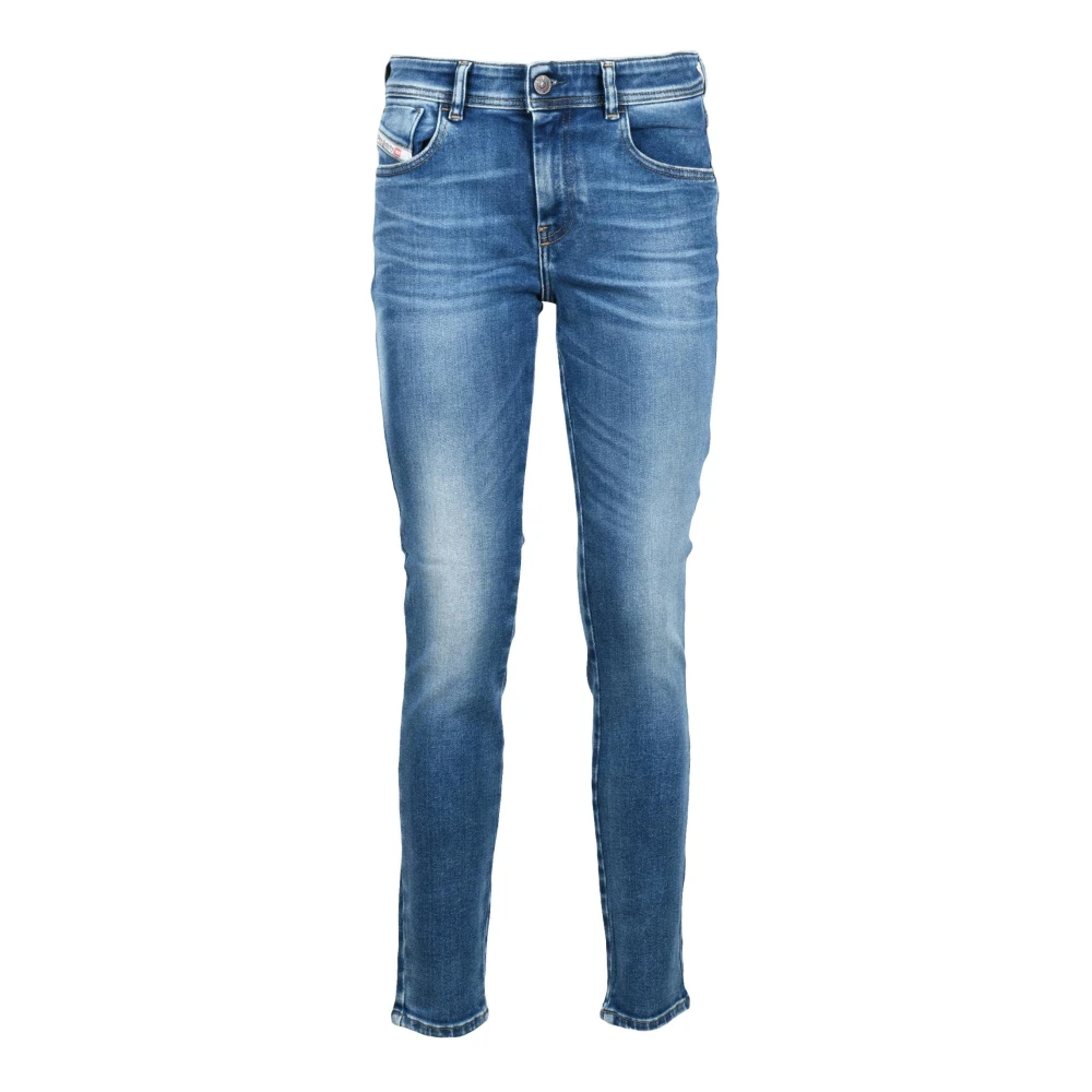 Diesel Katoenmix Stretch Jeans Blue Dames