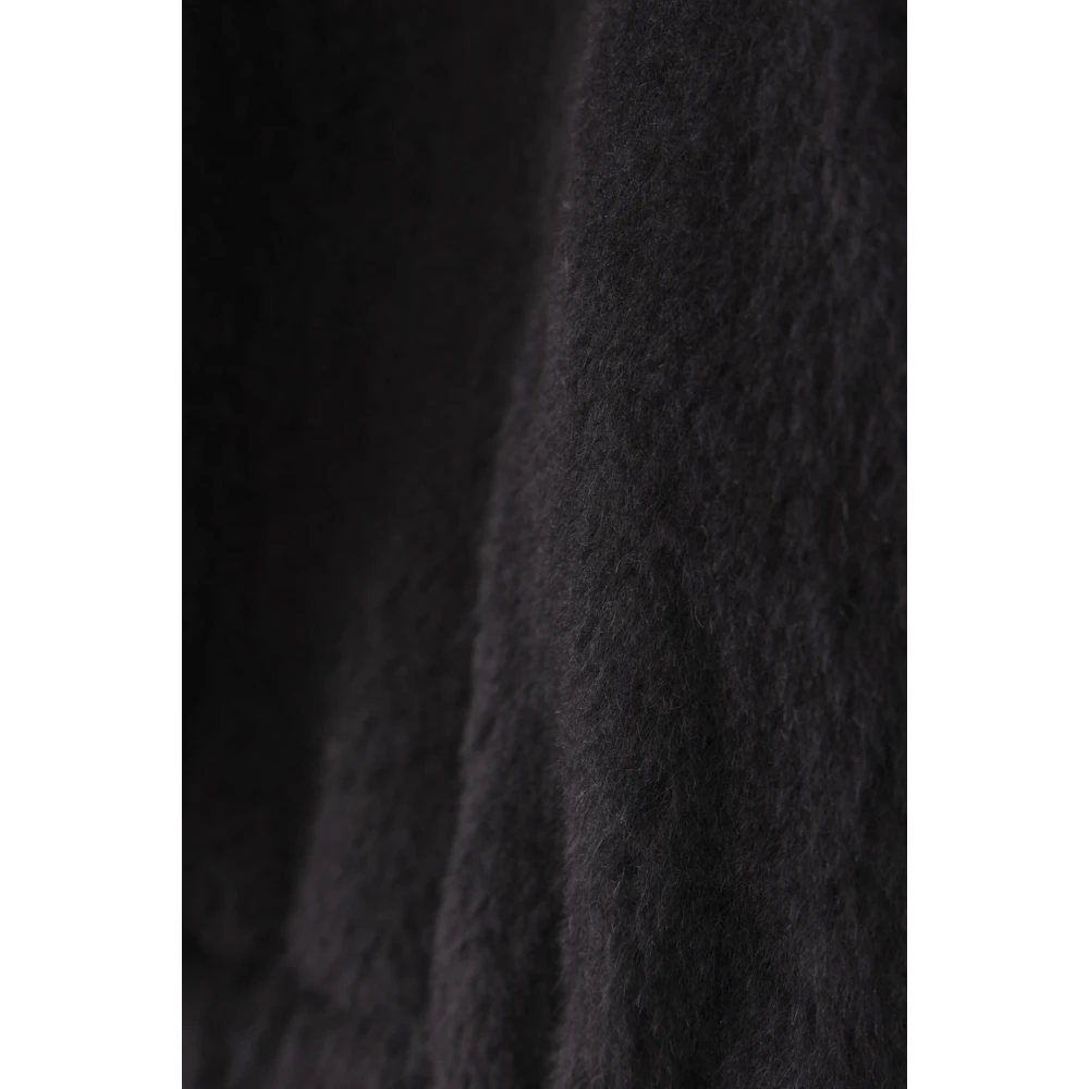 Max Mara Zwarte Teddy Cropped Jas Black Dames