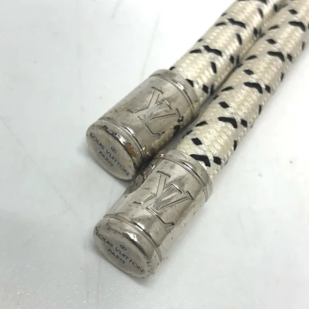 Louis Vuitton Vintage Pre-owned Fabric key-holders White Dames