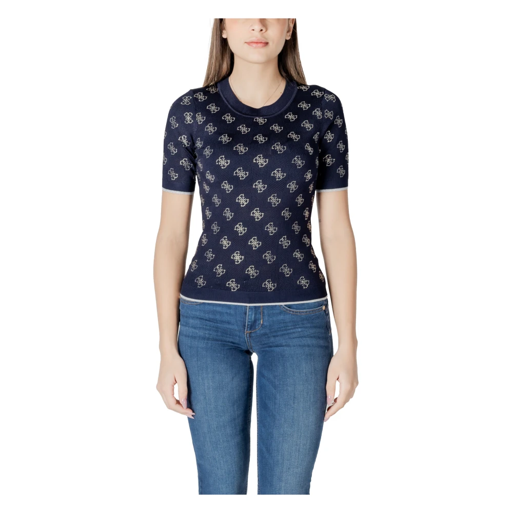 Guess - Tops > T-Shirts - Blue - Guess - Modalova