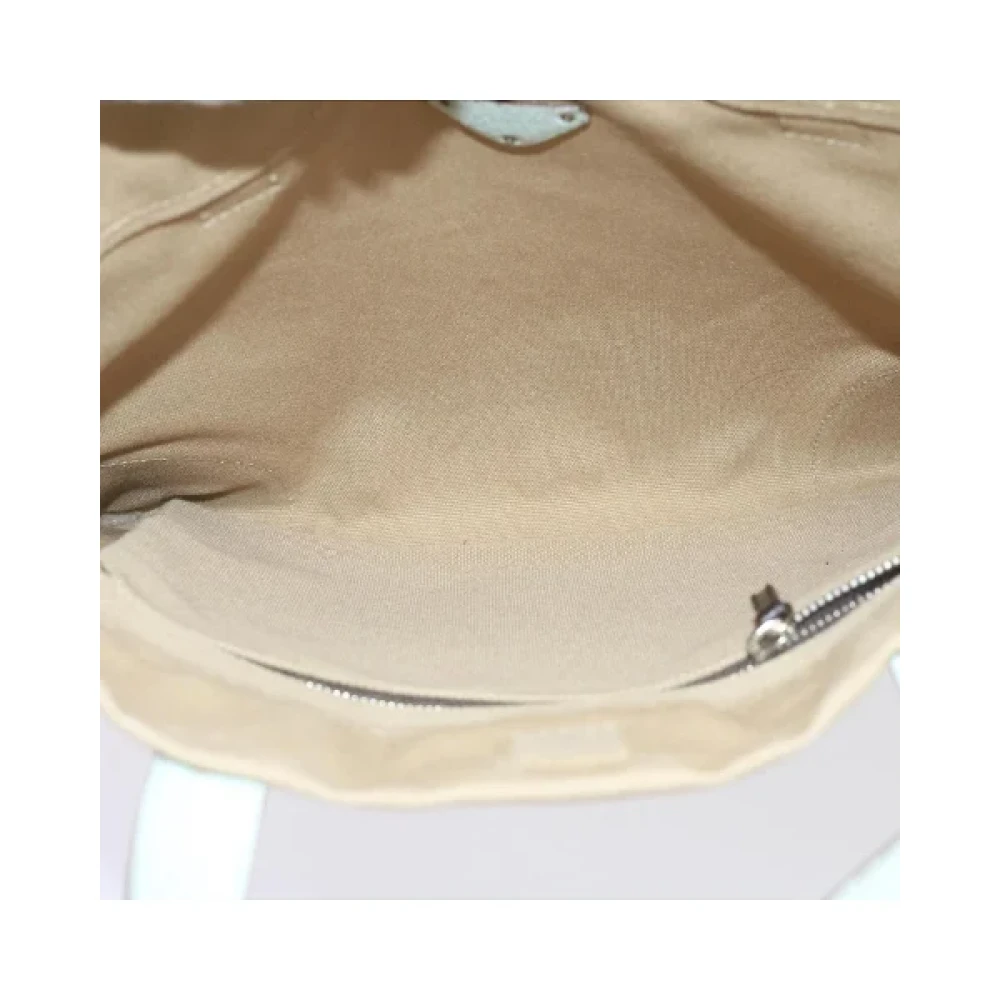 Prada Vintage Pre-owned Cotton prada-bags Beige Dames