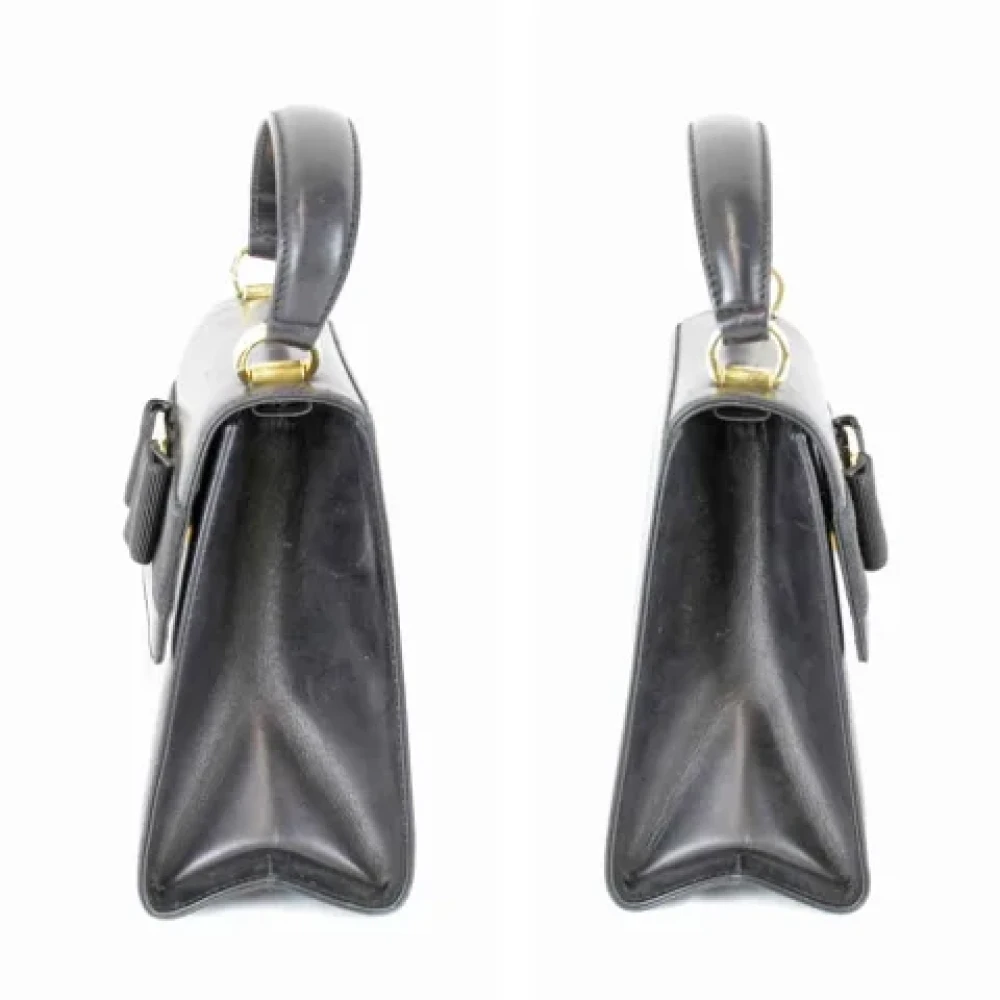 Salvatore Ferragamo Pre-owned Leather handbags Black Dames