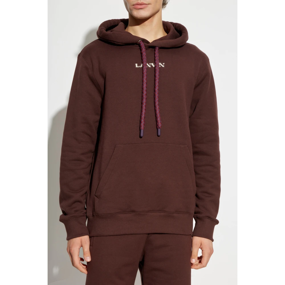 Lanvin Sweatshirt met logo Red Heren
