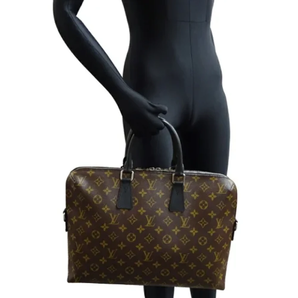 Louis Vuitton Vintage Pre-owned Canvas handbags Black Dames