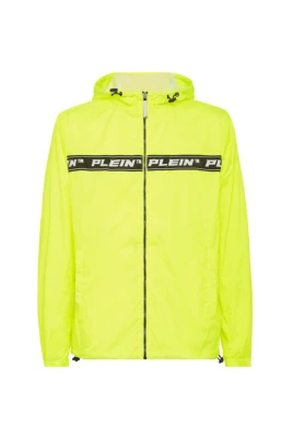 Gul Nylon Windbreaker Huva Jacka