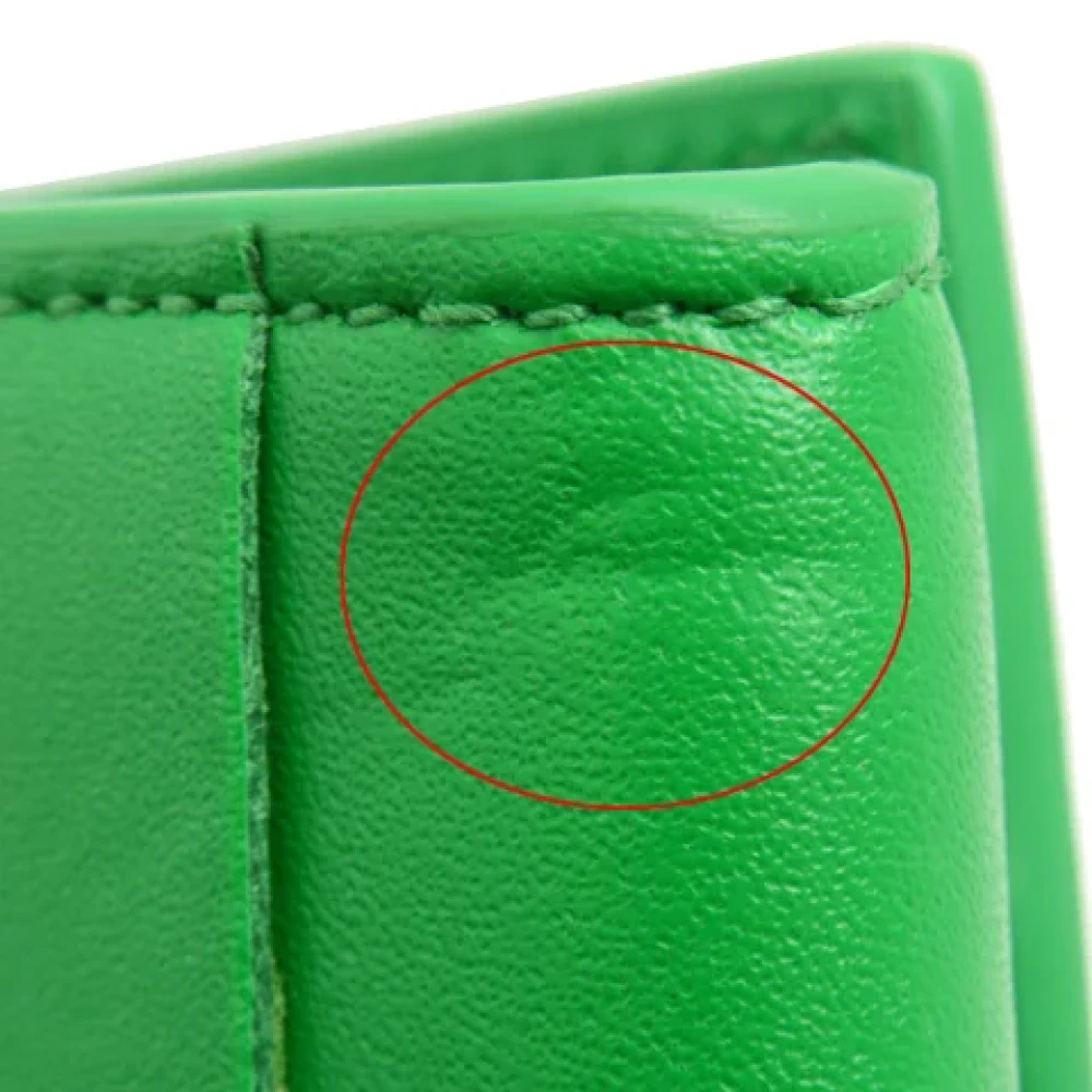Bottega Veneta Vintage Pre-owned Leather wallets Green Heren