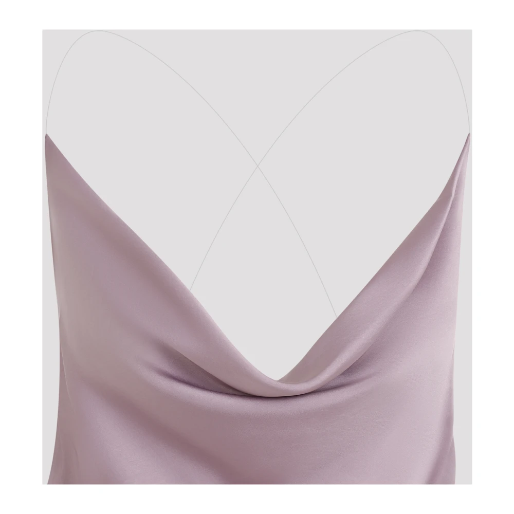 Y Project Mauve Onzichtbare Band Jurk Purple Dames