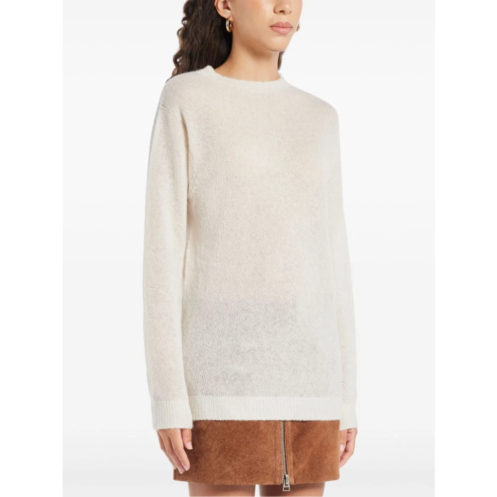 Tom Ford Witte Kasjmier-Zijde Trui Fijn Gebreid White Dames