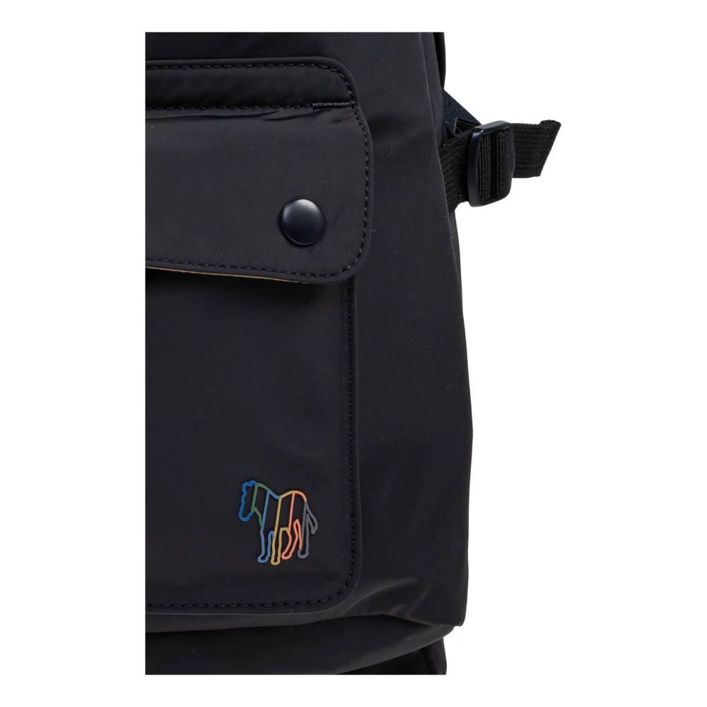 Paul Smith Rugzak met logo Blue Heren