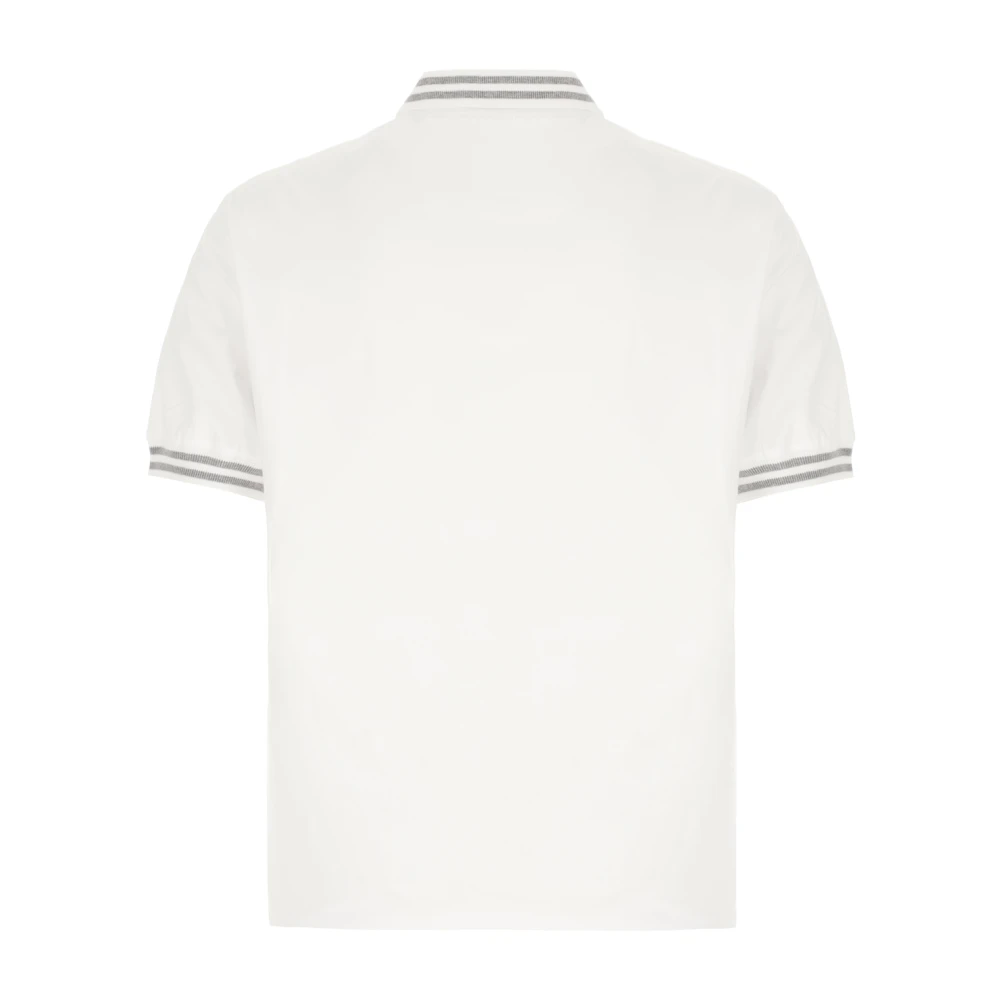 BRUNELLO CUCINELLI Klassieke Polo Shirt voor Mannen White Heren