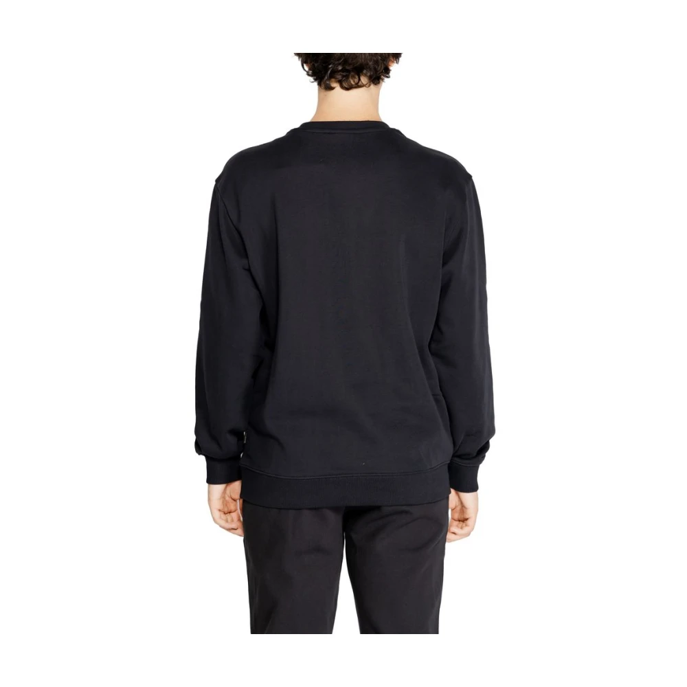 Napapijri Zwarte Katoenen Sweatshirt Herfst Winter Collectie Black Heren