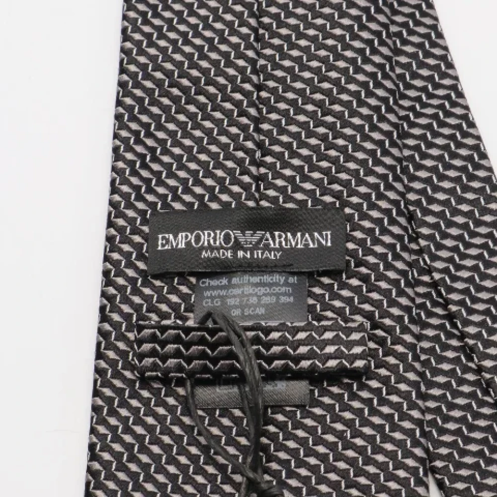 Armani Pre-owned Canvas home-office Gray Heren