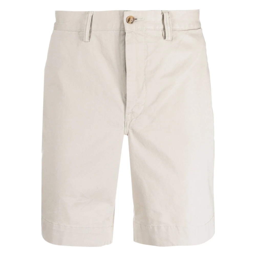 Polo Ralph Lauren Casual Beige Katoen Elastaan Shorts Beige Heren