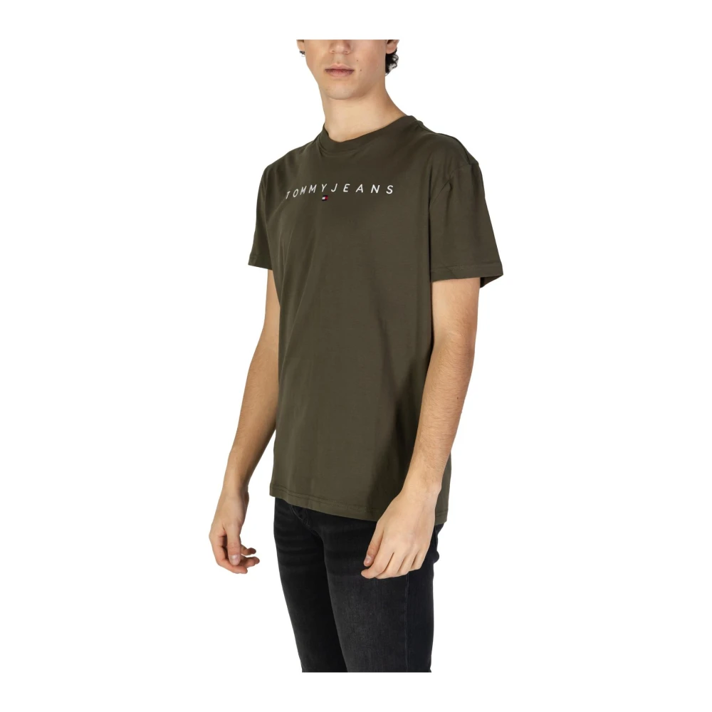Tommy Jeans Groene korte mouwen T-shirt Green Heren