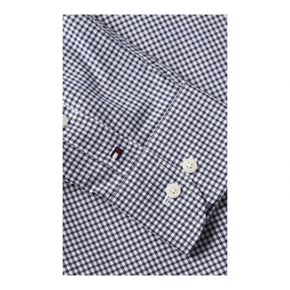 Tommy Hilfiger Gingham Oxford Overhemd voor Heren Blue Heren