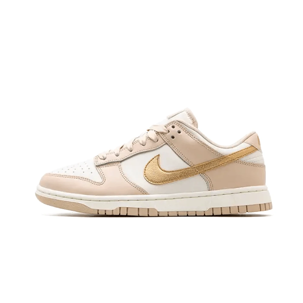 Nike Men's Beige Phantom Metallic Gold Retro Trainers - Skateboarding - 7 Uk - Sport