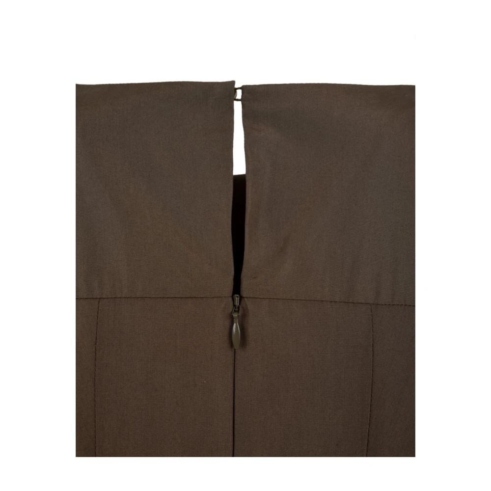 Aspesi Groene Jurk Model H612 D307 Brown Dames