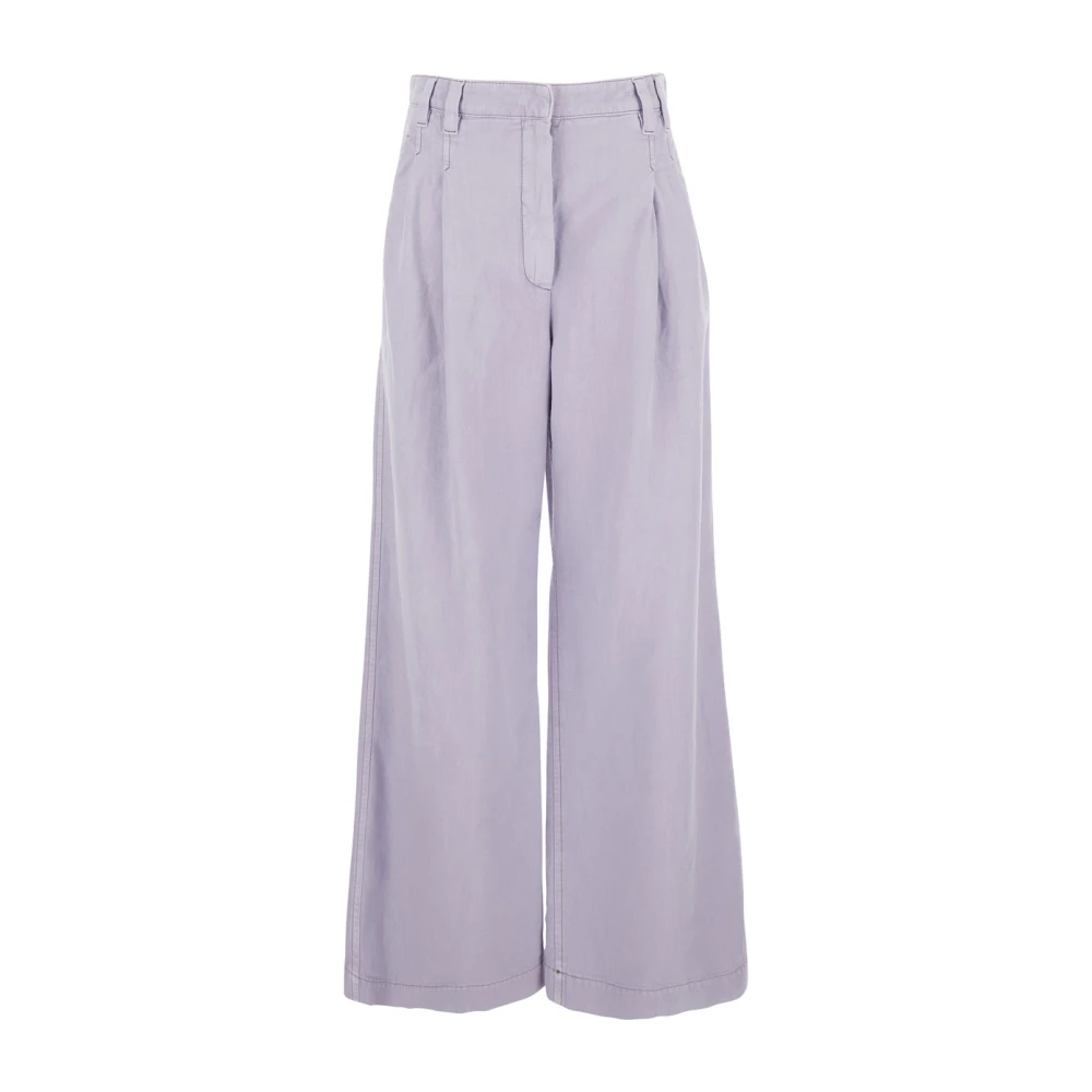 Trousers > Wide Trousers - - Brunello Cucinelli - Modalova