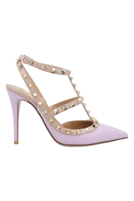 Rockstud Ankle Strap Pump